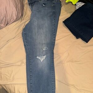 Torrid Light Blue Distressed Skinny Jeans